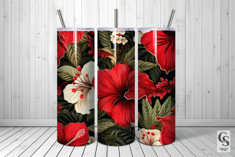 hibiscus-flowers-pattern-digital-papers