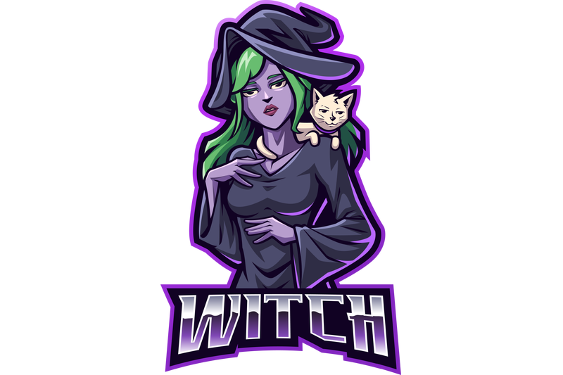 witch-esport-mascot-logo-design