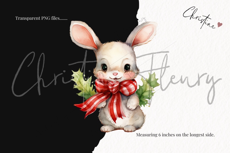 watercolor-christmas-bunnies-clipart