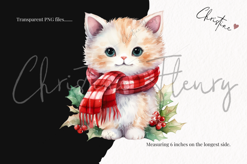 watercolor-christmas-cats-clipart