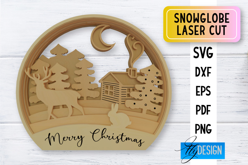 snowglobe-laser-cut-laser-cut-svg