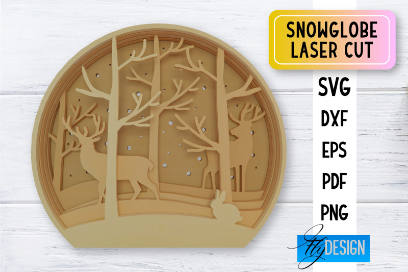 snowglobe-laser-cut-laser-cut-svg