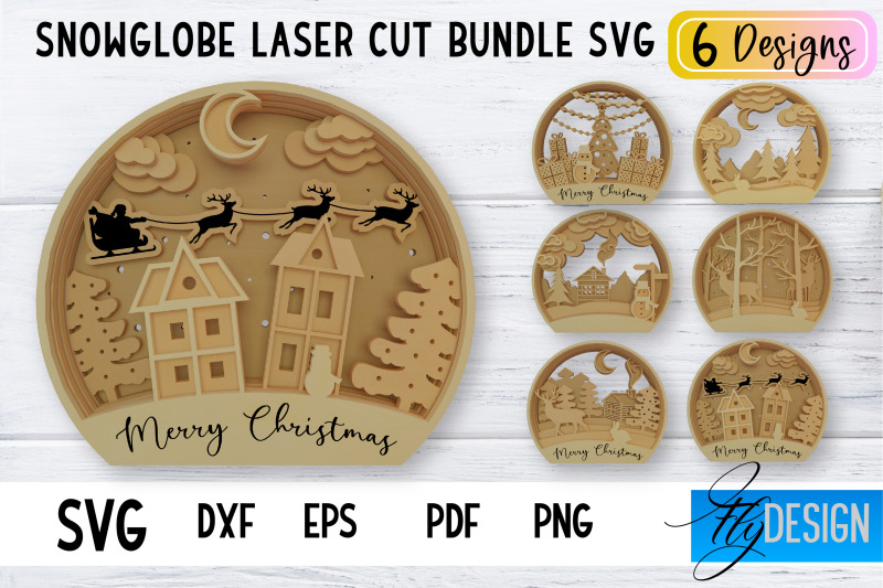 snowglobe-laser-cut-laser-cut-svg