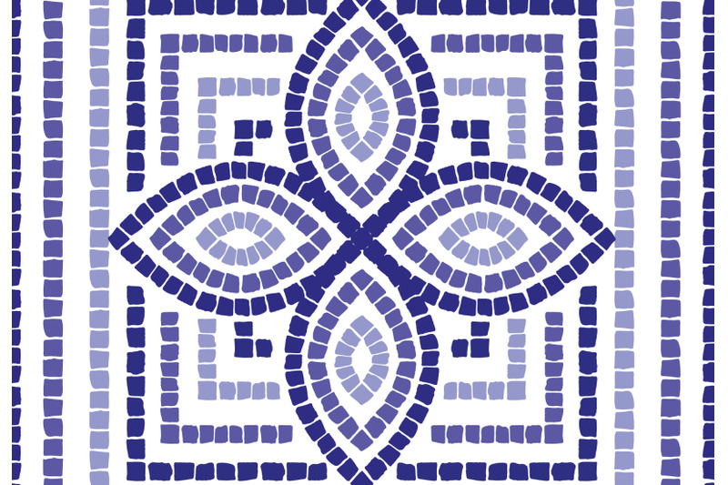 mosaic-pattern-set-tribal-background-art