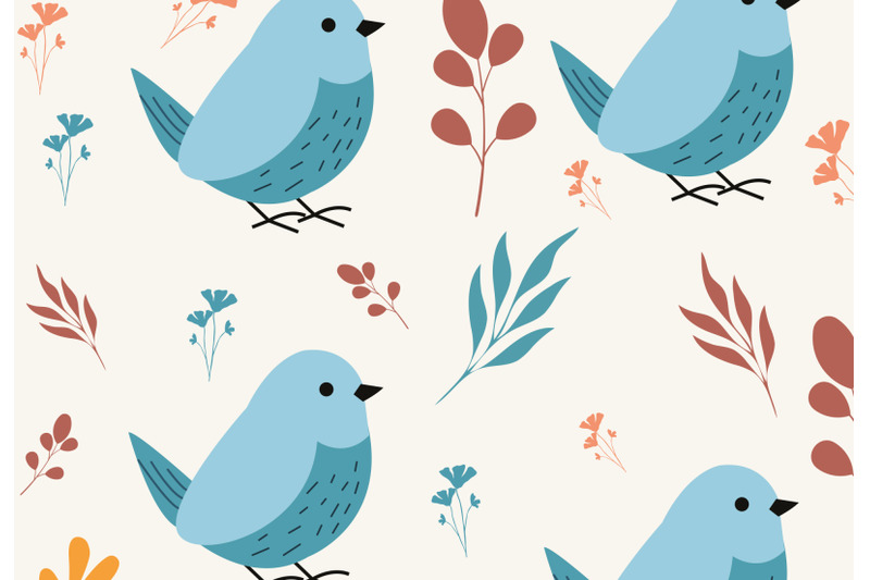 wildlife-bird-animal-pattern-set