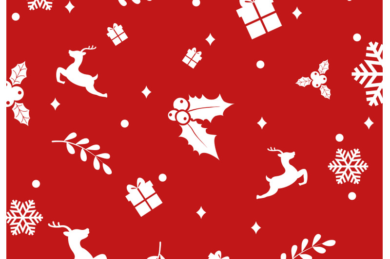 christmas-pattern-set-xmas-vector-backgrounds