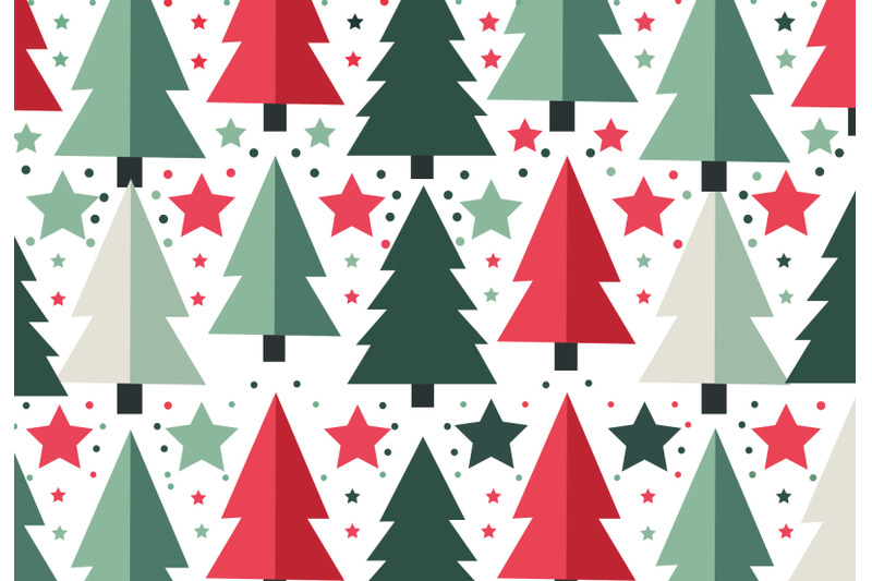 christmas-pattern-set-xmas-vector-backgrounds