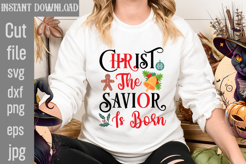 christ-the-savior-is-born-svg-cut-file-christmas-svg-design-christmas