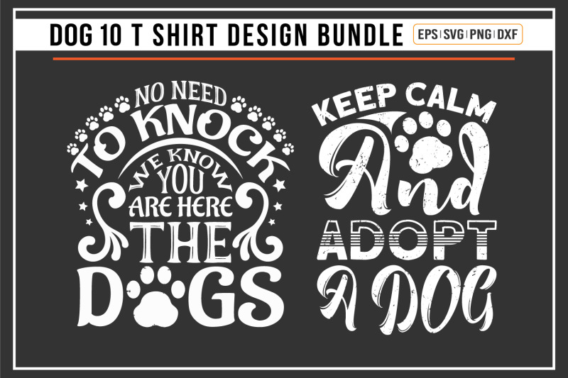 dog-typographic-bundle-svg