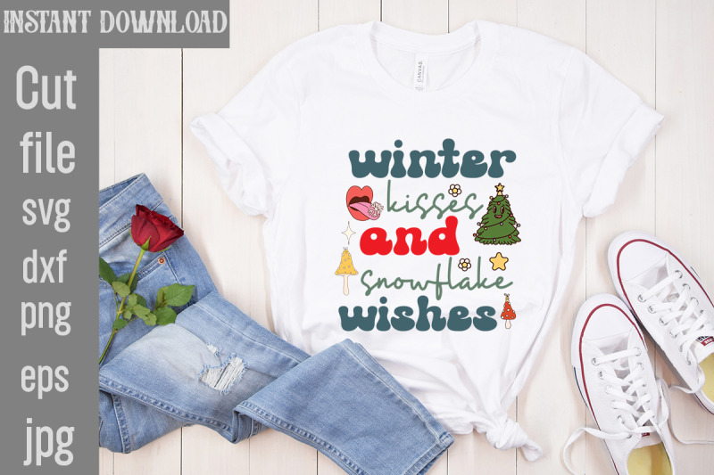 winter-kisses-and-snowflake-wishes-svg-cut-file-retro-christmas-bundle