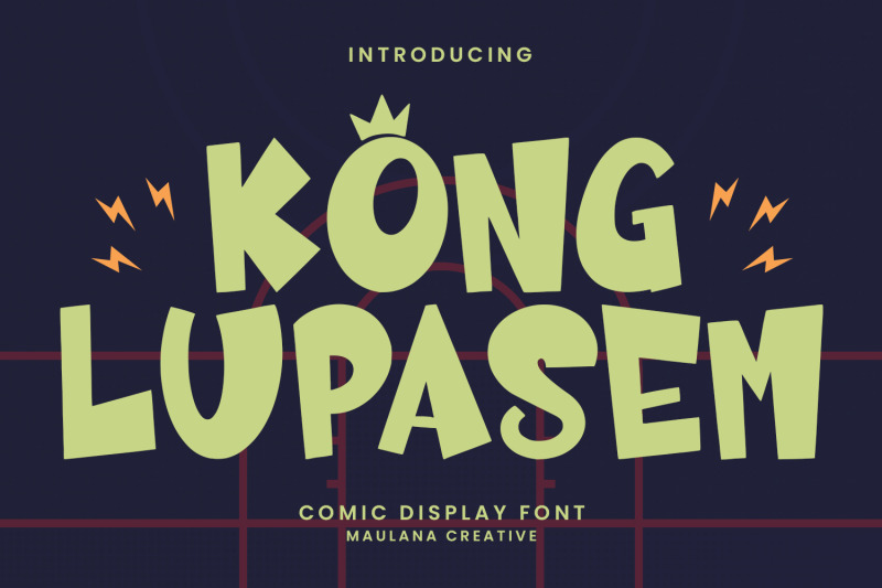 kong-lupasem-comic-display-font