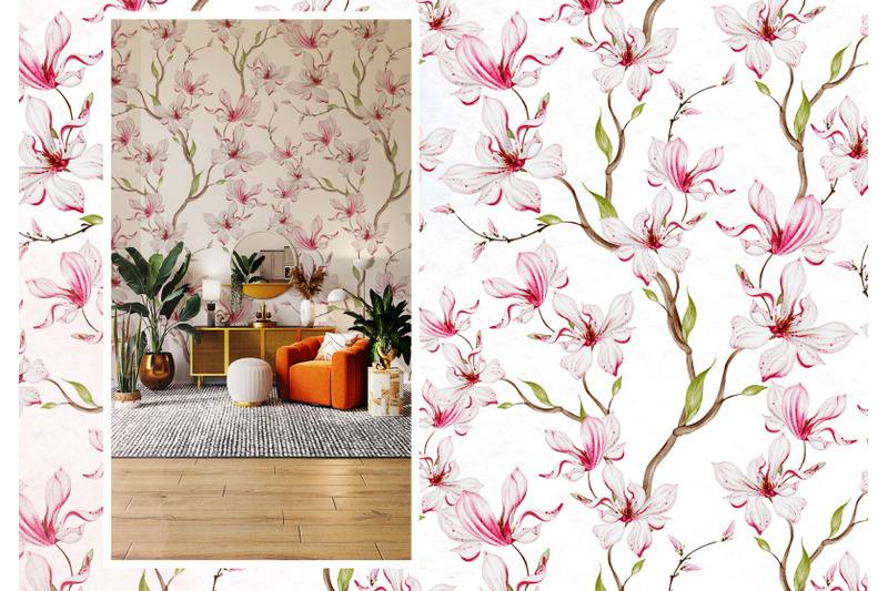 5-magnolia-seamless-patterns
