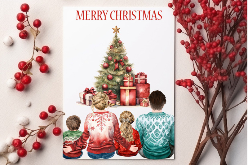 christmas-family-clipart-big-family-clipart-matching-sweater