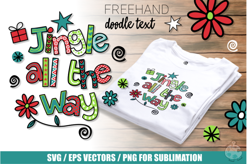 jingle-all-the-way-doodle-text-vector-clipart
