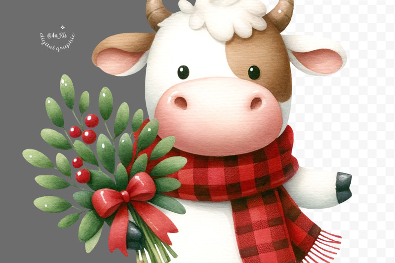christmas-cow