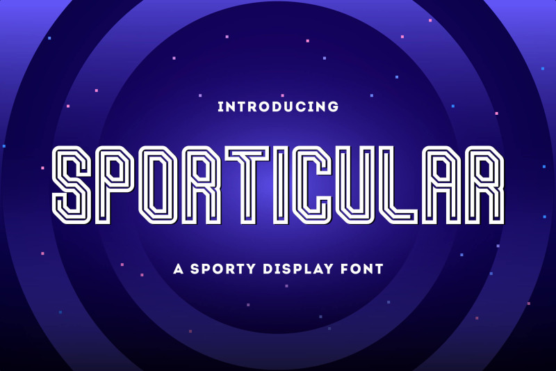 sporticular-sporty-display-font