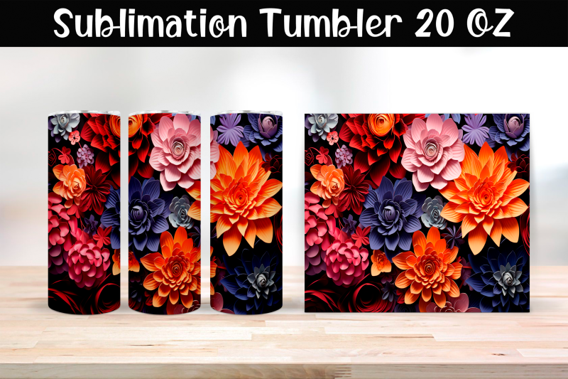 paper-3d-flowers-sublimation-tumbler-wrap-20-oz