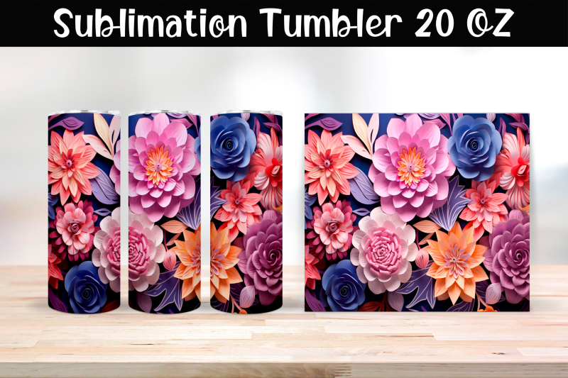 paper-3d-flowers-sublimation-tumbler-wrap-20-oz