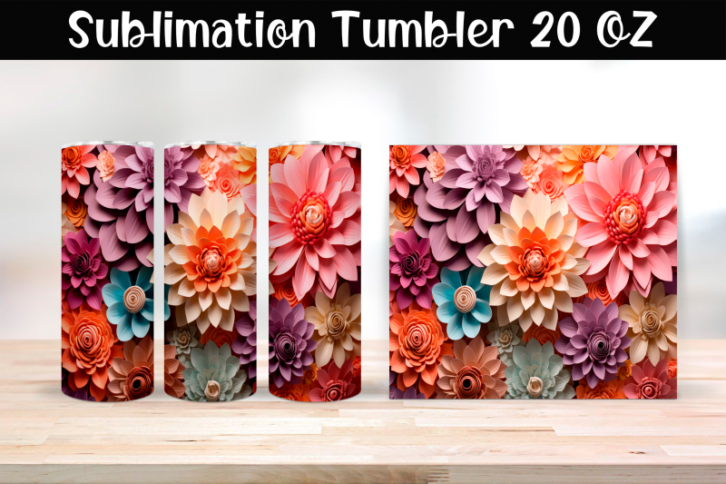 paper-3d-flowers-sublimation-tumbler-wrap-20-oz