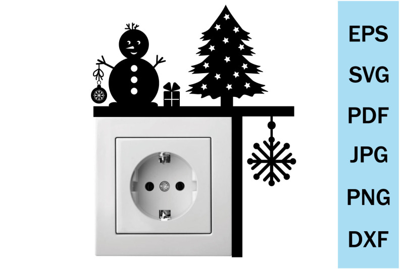 christmas-decor-on-the-corner-of-the-svg-door-file-cutting