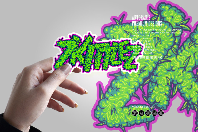 smoke-lettering-zkittlez-cannabis-strain