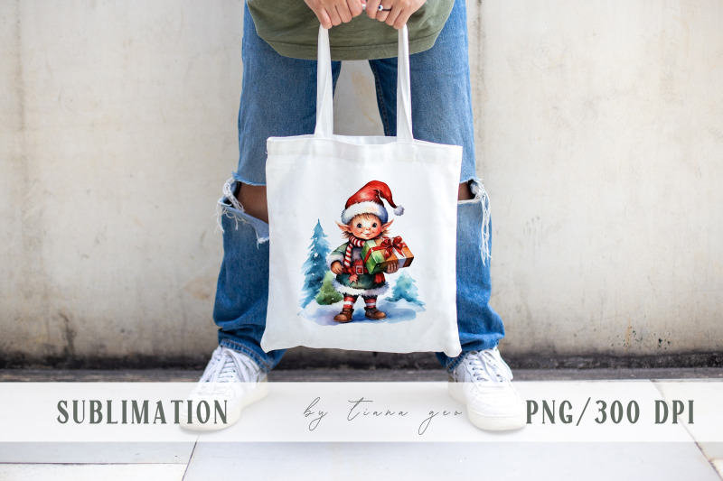 cute-watercolor-christmas-gnome-clipart-3-png-files