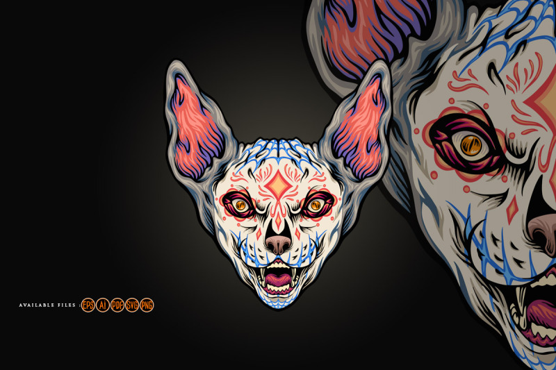 fear-elegance-bat-head-muerte-ornate