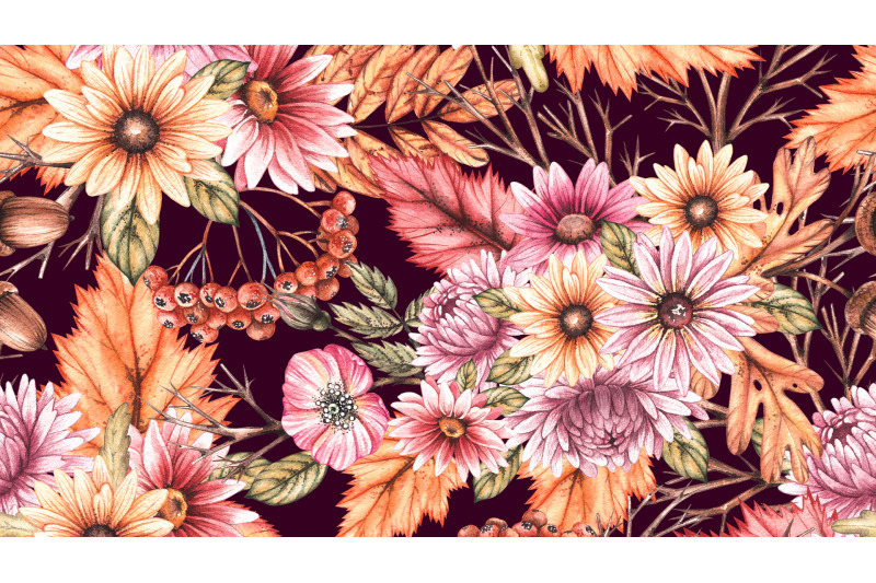 watercolor-autumn-pattern