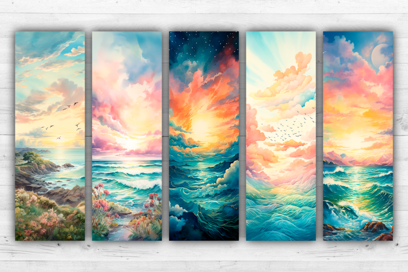 sea-bookmarks-printable-2x6-inch