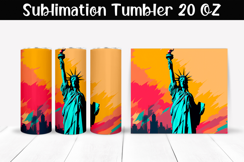 statue-of-liberty-sublimation-tumbler-wrap-20-oz