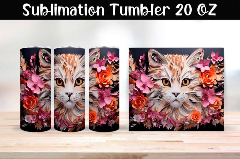 paper-cat-sublimation-tumbler-wrap-20-oz