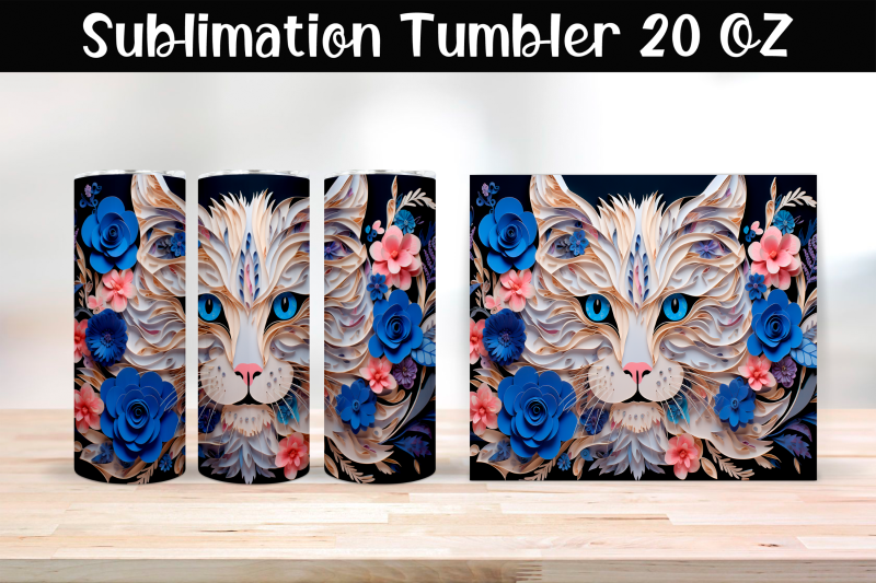 paper-cat-sublimation-tumbler-wrap-20-oz