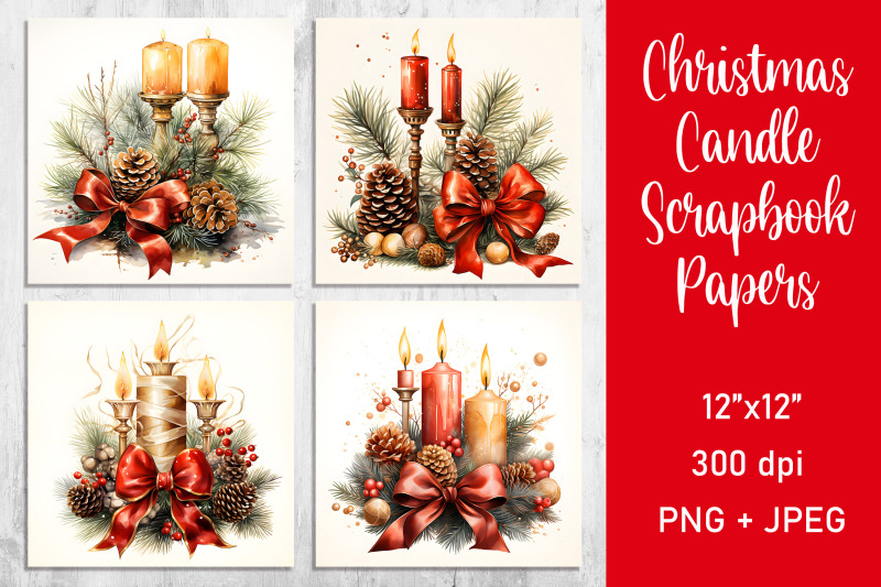 christmas-candle-scrapbook-papers-digital-paper-png-jpe