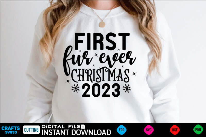 first-fur-ever-christmas-2023-svg