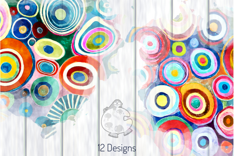 watercolor-funky-circle-splashes-retro-backgrounds