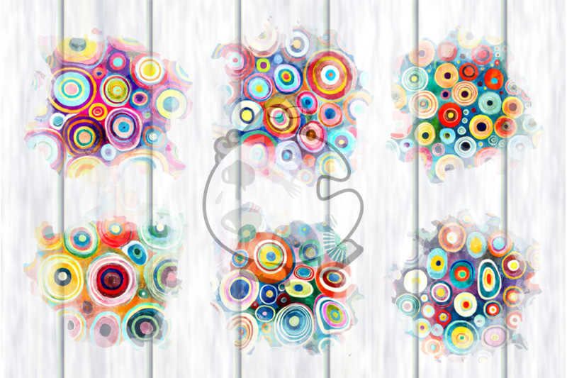 watercolor-funky-circle-splashes-retro-backgrounds