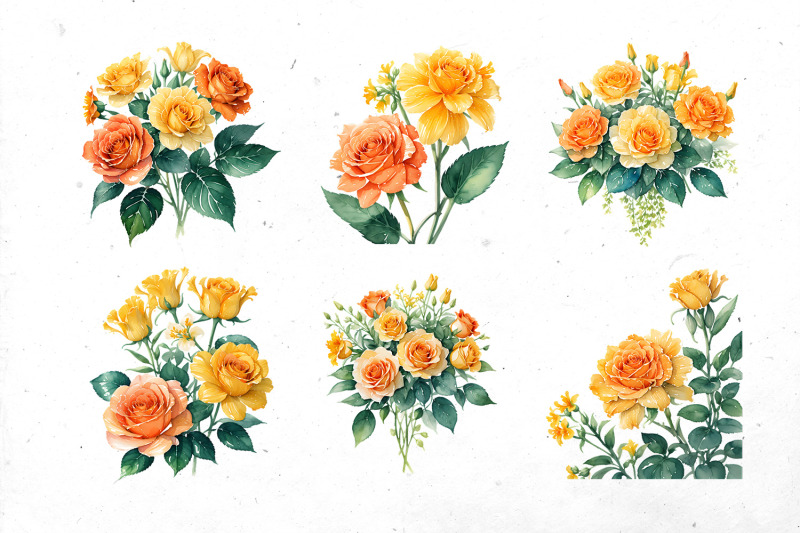 sunny-roses-bundle-png-cliparts