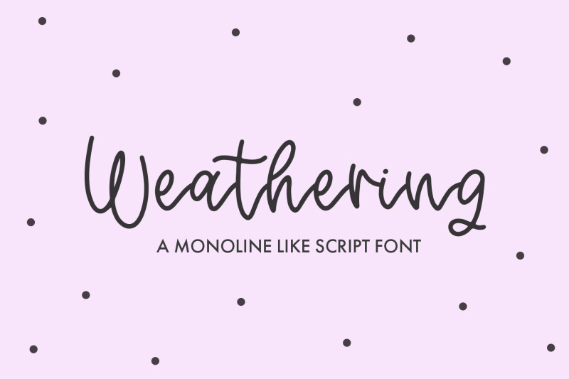 weathering-monoline-script