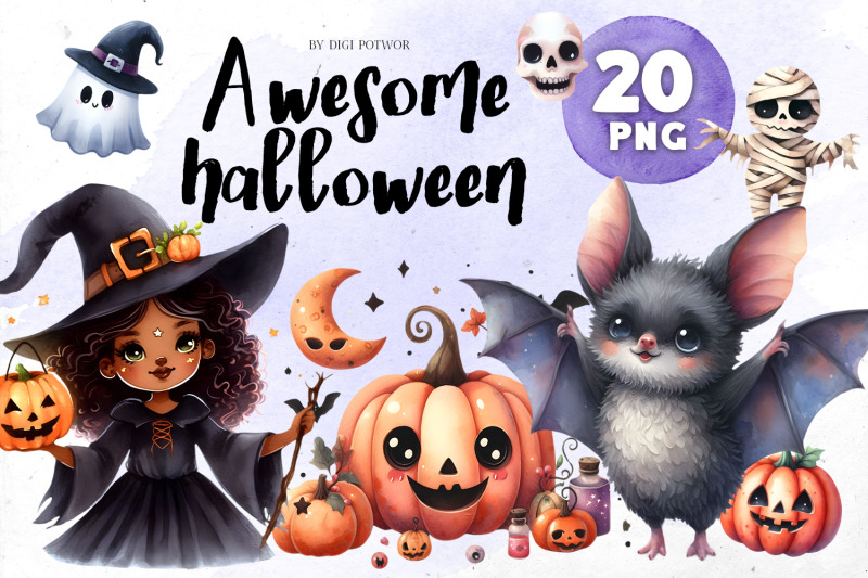awesome-halloween-watercolor-bundle-png-cliparts