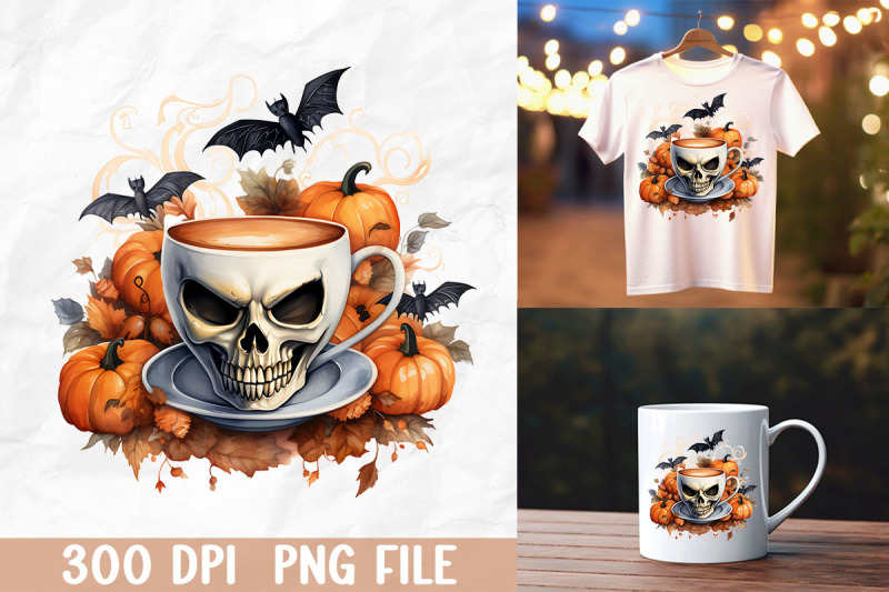 halloween-spooky-skull-coffee-pumpkin