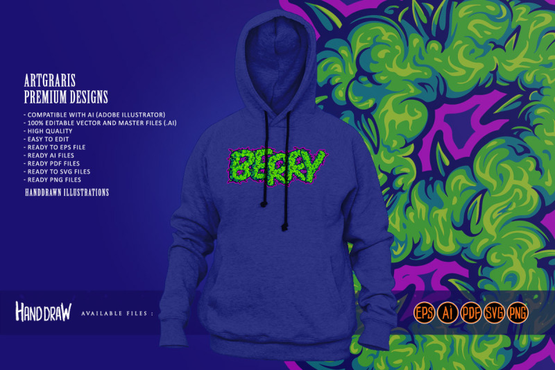 weed-smoke-lettering-berry-strain