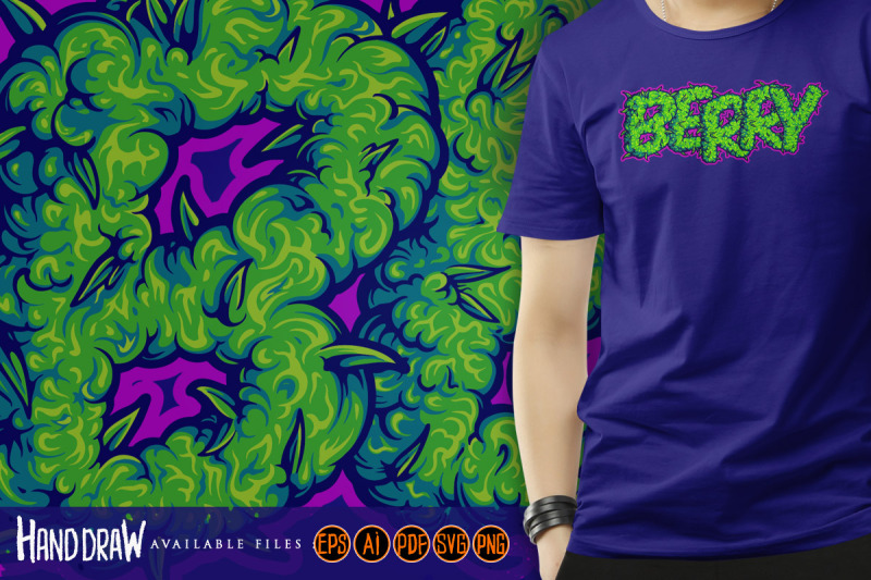 weed-smoke-lettering-berry-strain