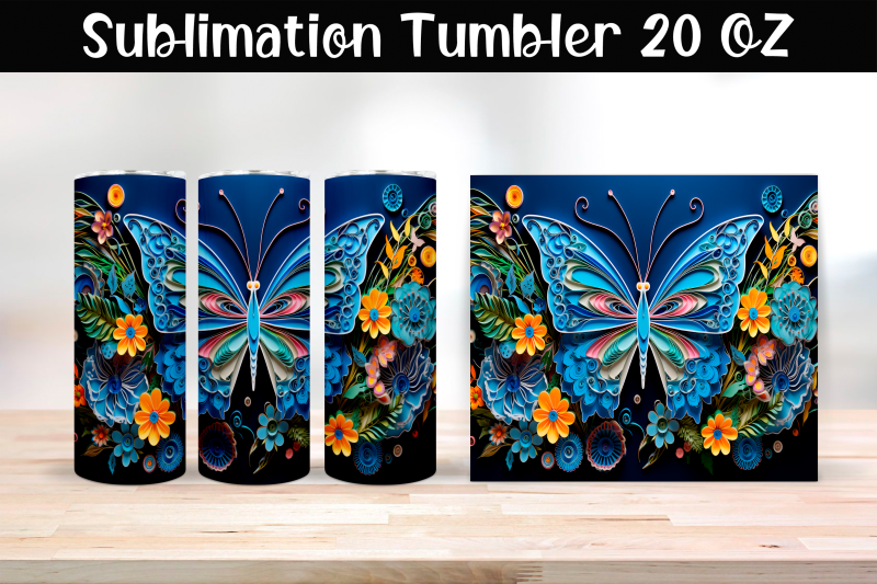 paper-butterfly-sublimation-tumbler-wrap-20-oz