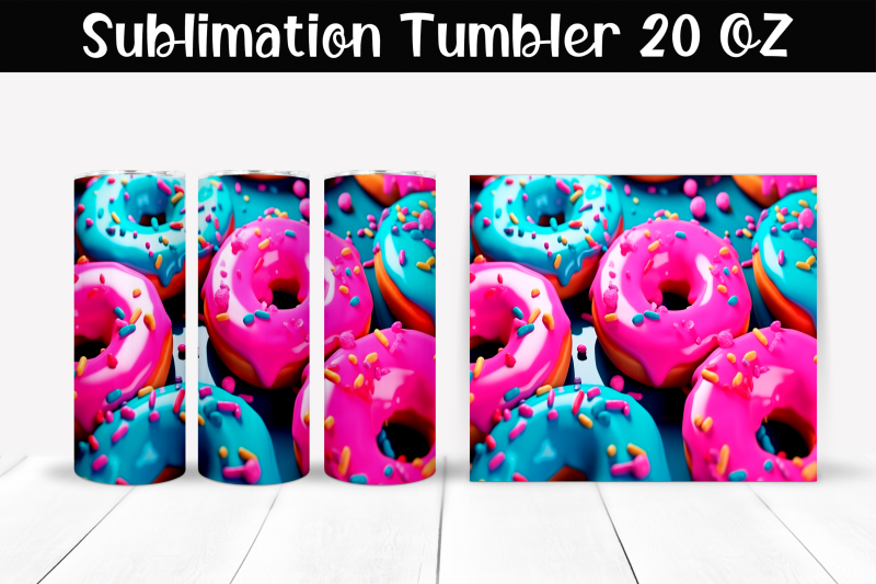 donuts-sublimation-tumbler-wrap-20-oz