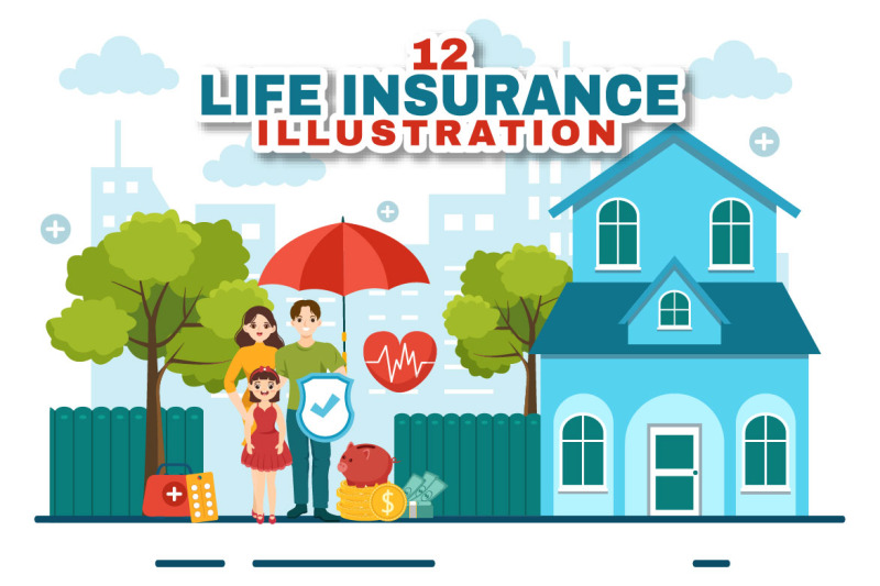 12-life-insurance-vector-illustration