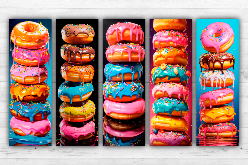 donuts-bookmarks-printable-2x6-inch