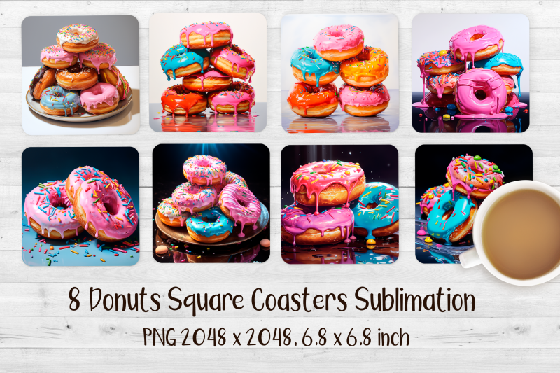 8-donuts-square-coasters-sublimation