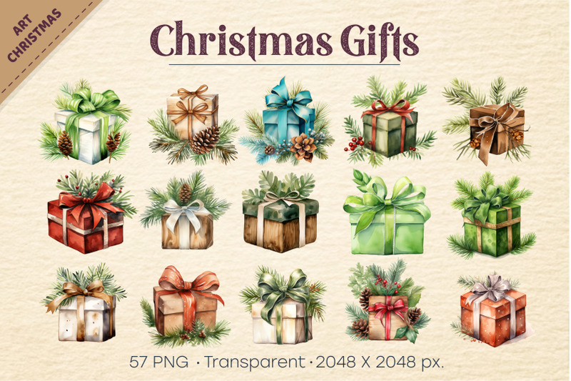 watercolor-christmas-gifts-png-clipart
