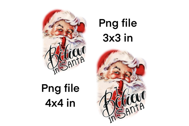 retro-christmas-round-ornament-png-santa-claus-sublimation-design