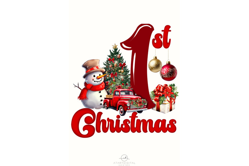 baby-039-s-first-christmas-digital-design